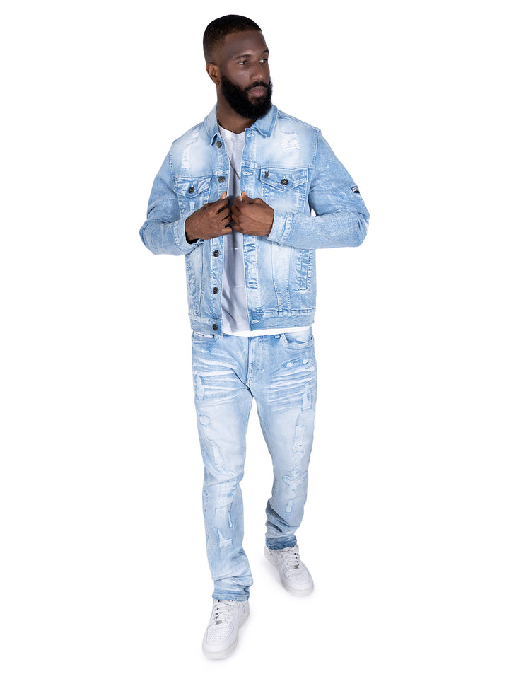 M1926 - Makobi Core Jenim Biker Jeans - بورگوندی