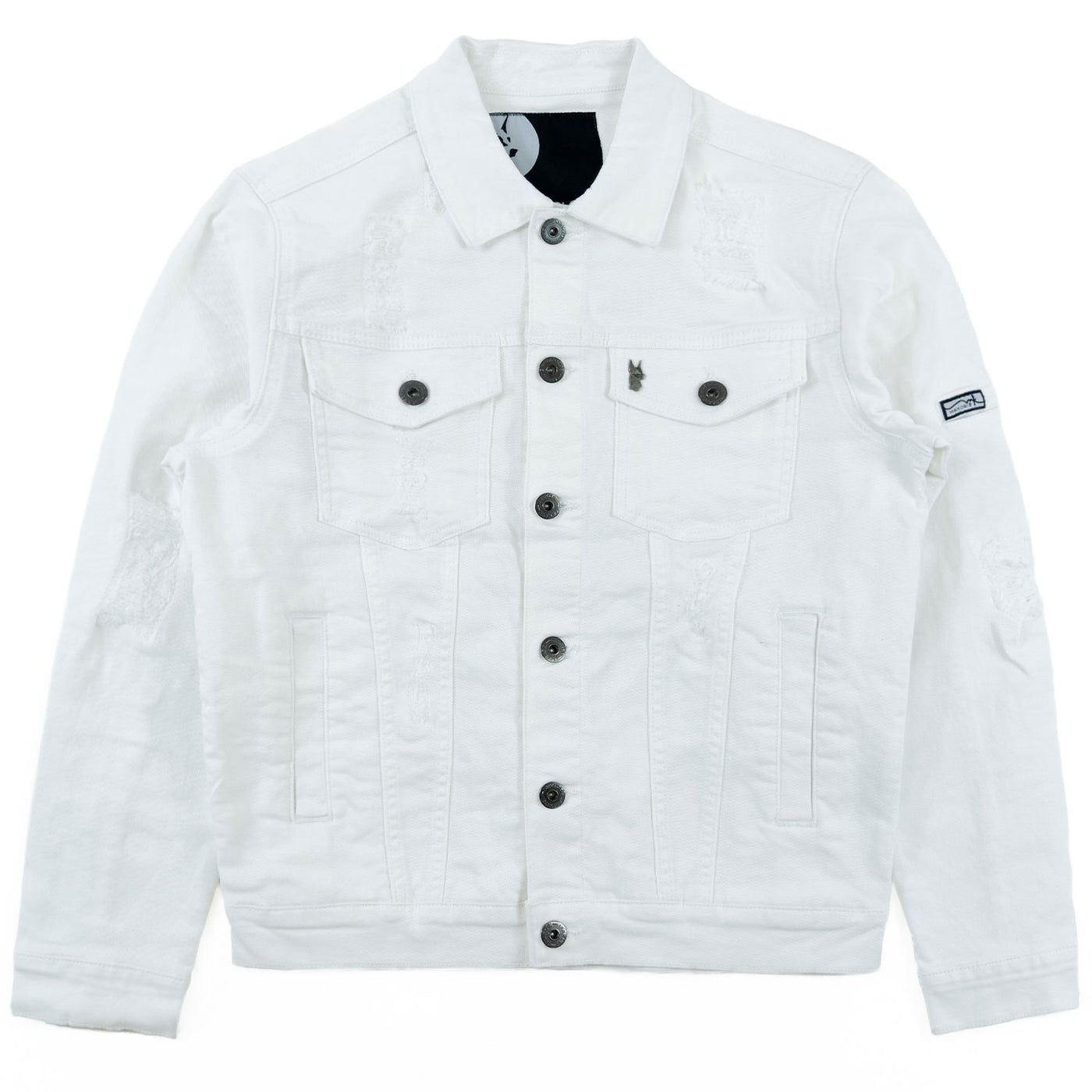 M1079 Moreli Denim Jacket - White