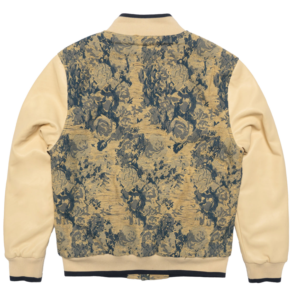 Makobi M1096 Veroma Tapestry Varsity Jacket in Khaki, view 5