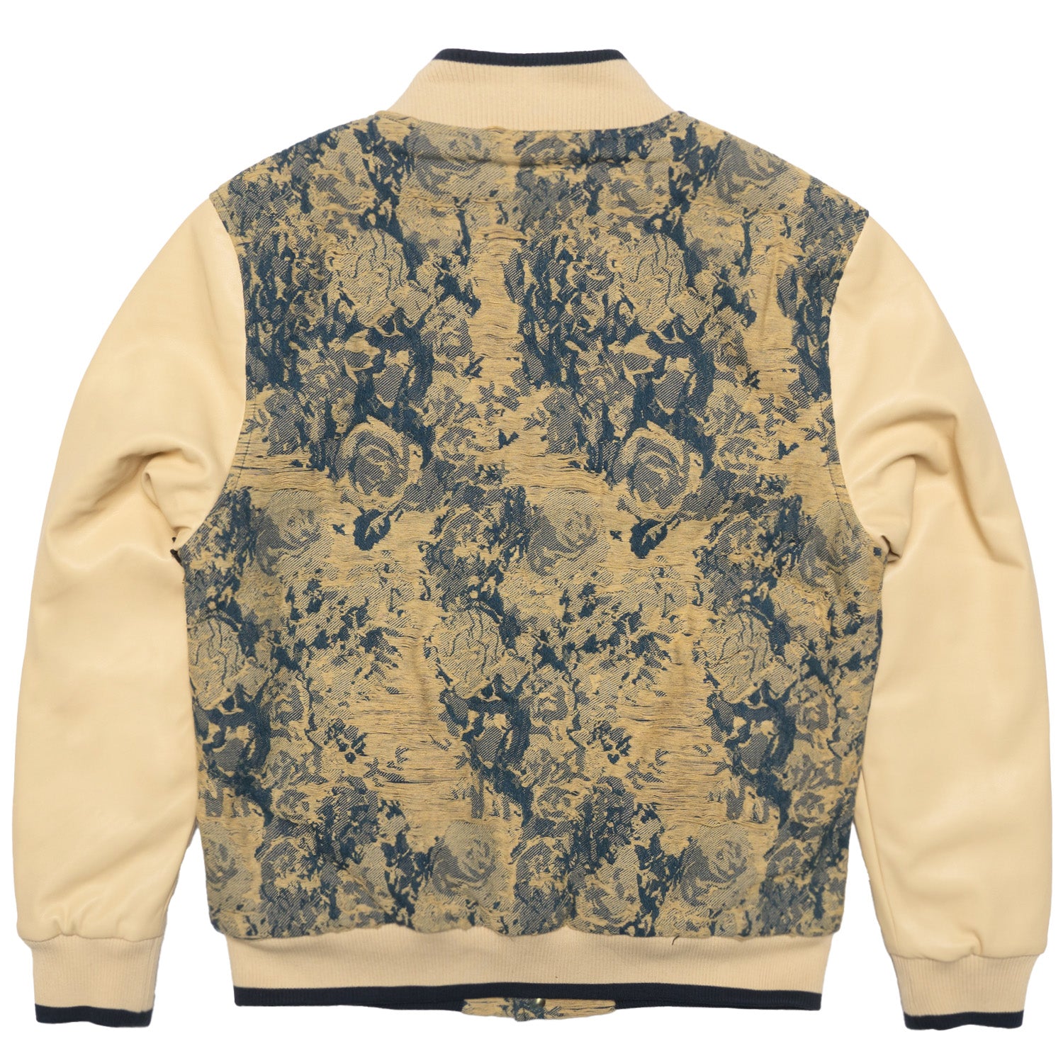 Makobi M1096 Veroma Tapestry Varsity Jacket in Khaki, view 5