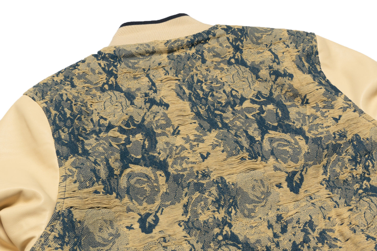 Makobi M1096 Veroma Tapestry Varsity Jacket in Khaki, view 6