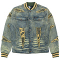Makobi M1097 Sassari Denim Jacket in Dirt