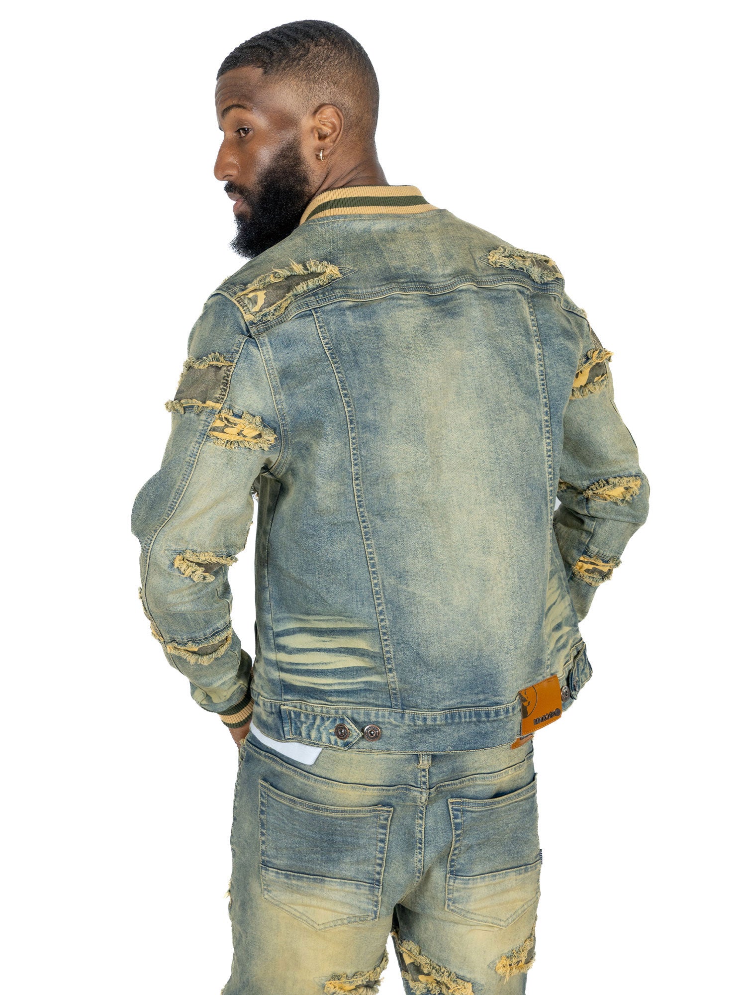 M1026 - Makobi mojuto Denimu jaketi - ọgagun