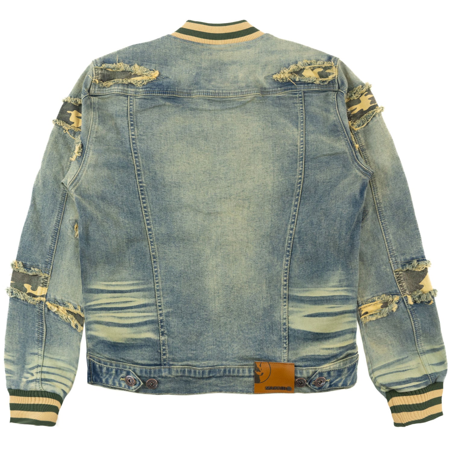 Makobi M1097 Sassari Denim Jacket in Dirt, view 6