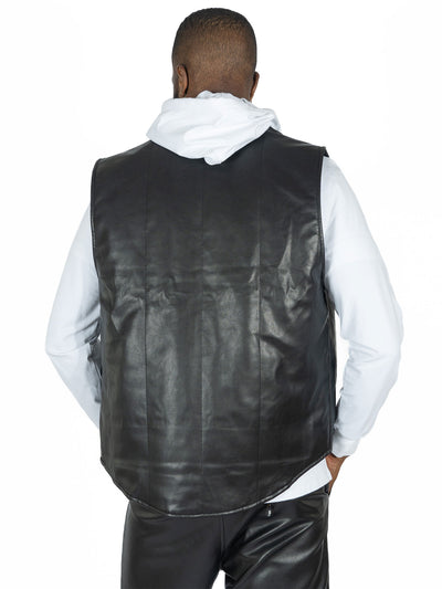 M1107 Romano Vegan Leather Vest