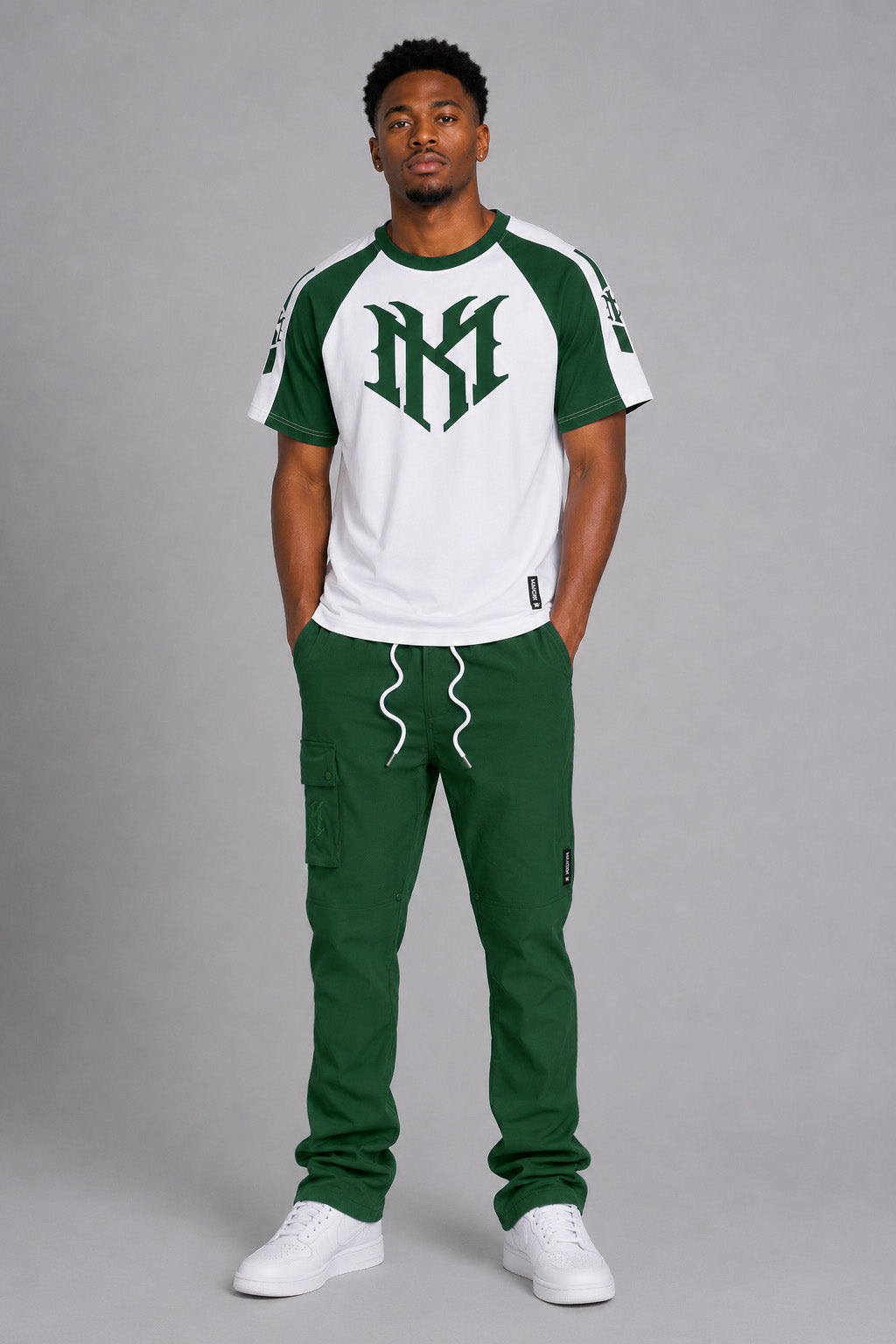 M119 Adorni Reglan T-shirt - Hunter Green