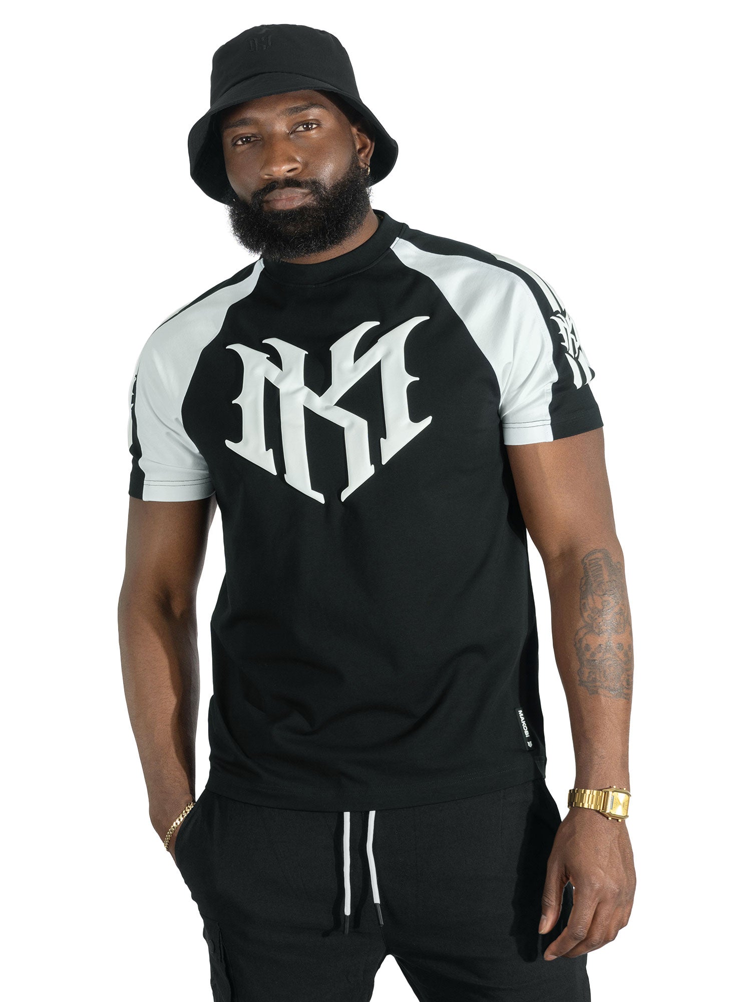 Jersey Shirt | M119 Adorni Reglan Tee - Black