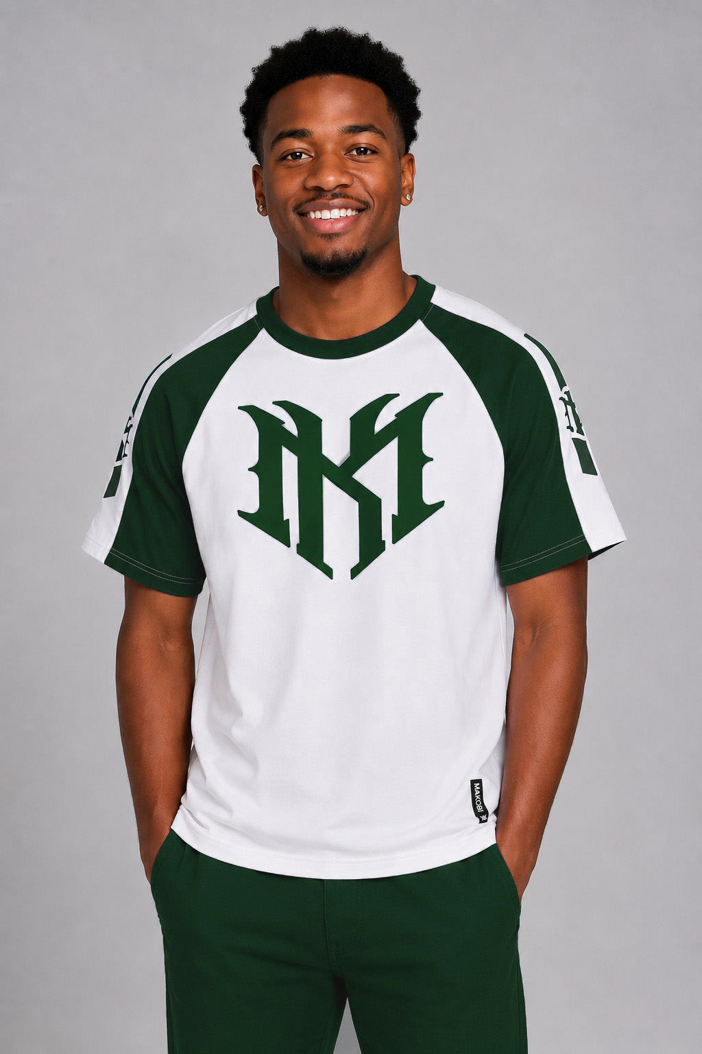 M119 Adorni Reglan T-shirt - Hunter Green