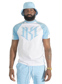 Makobi M119 Adorni Reglan T in shirt - Light Blue
