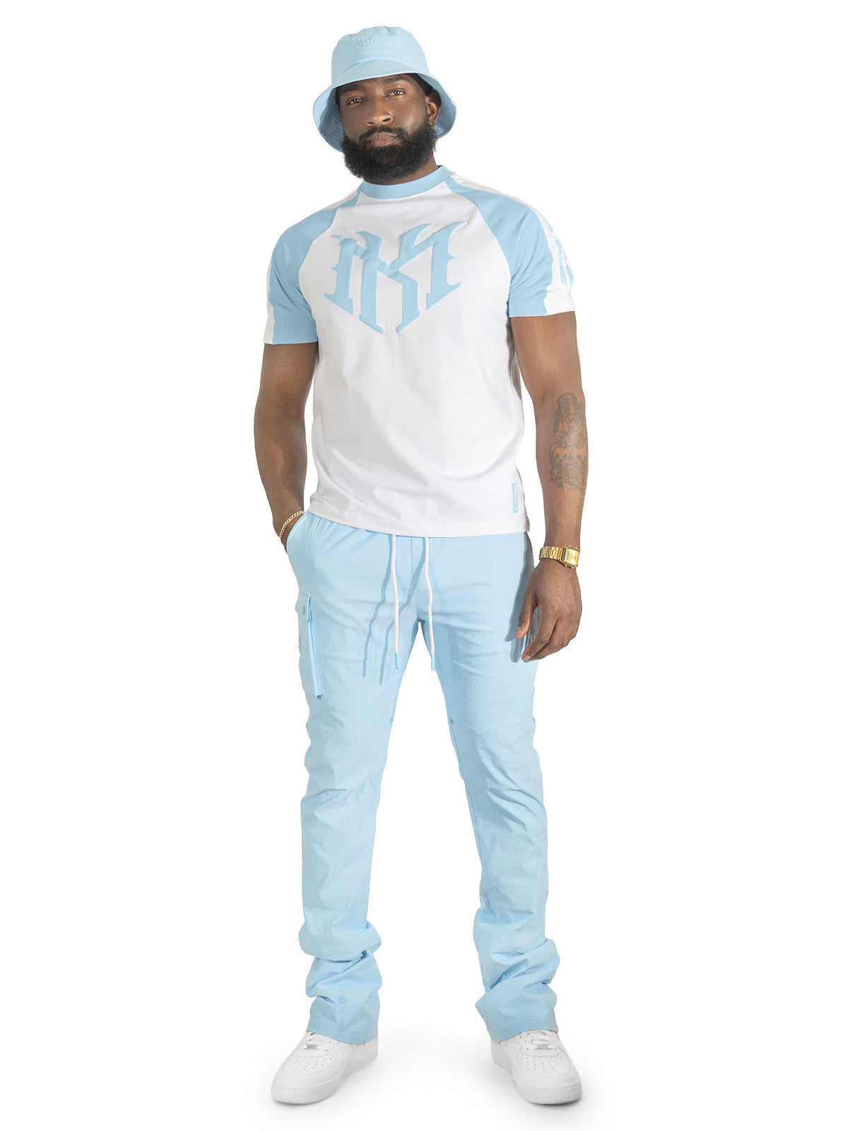 M119 Adorni Reglan T-shirt - Light Blue