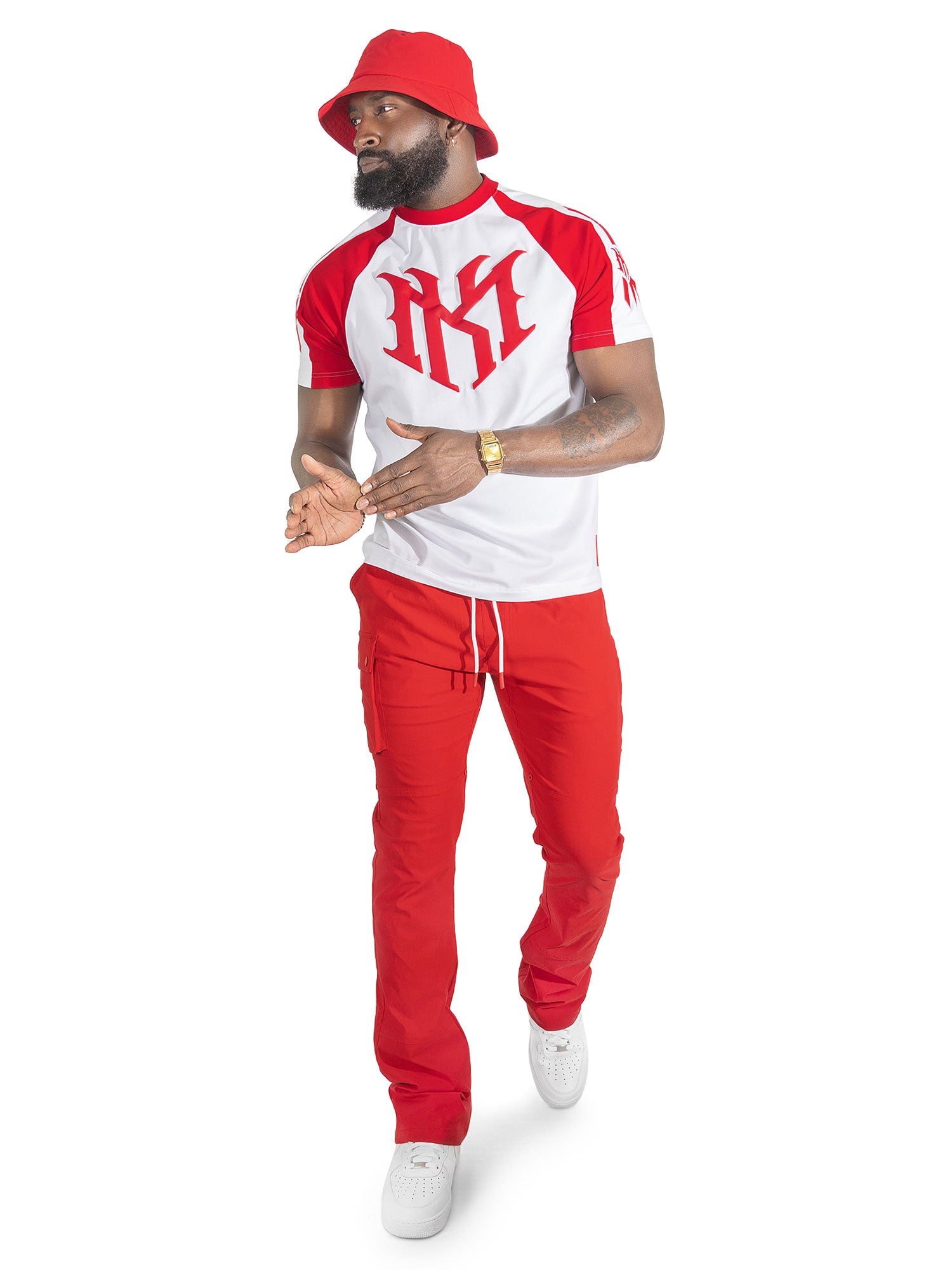 M119 Adorni Reglan T-shirt -Red