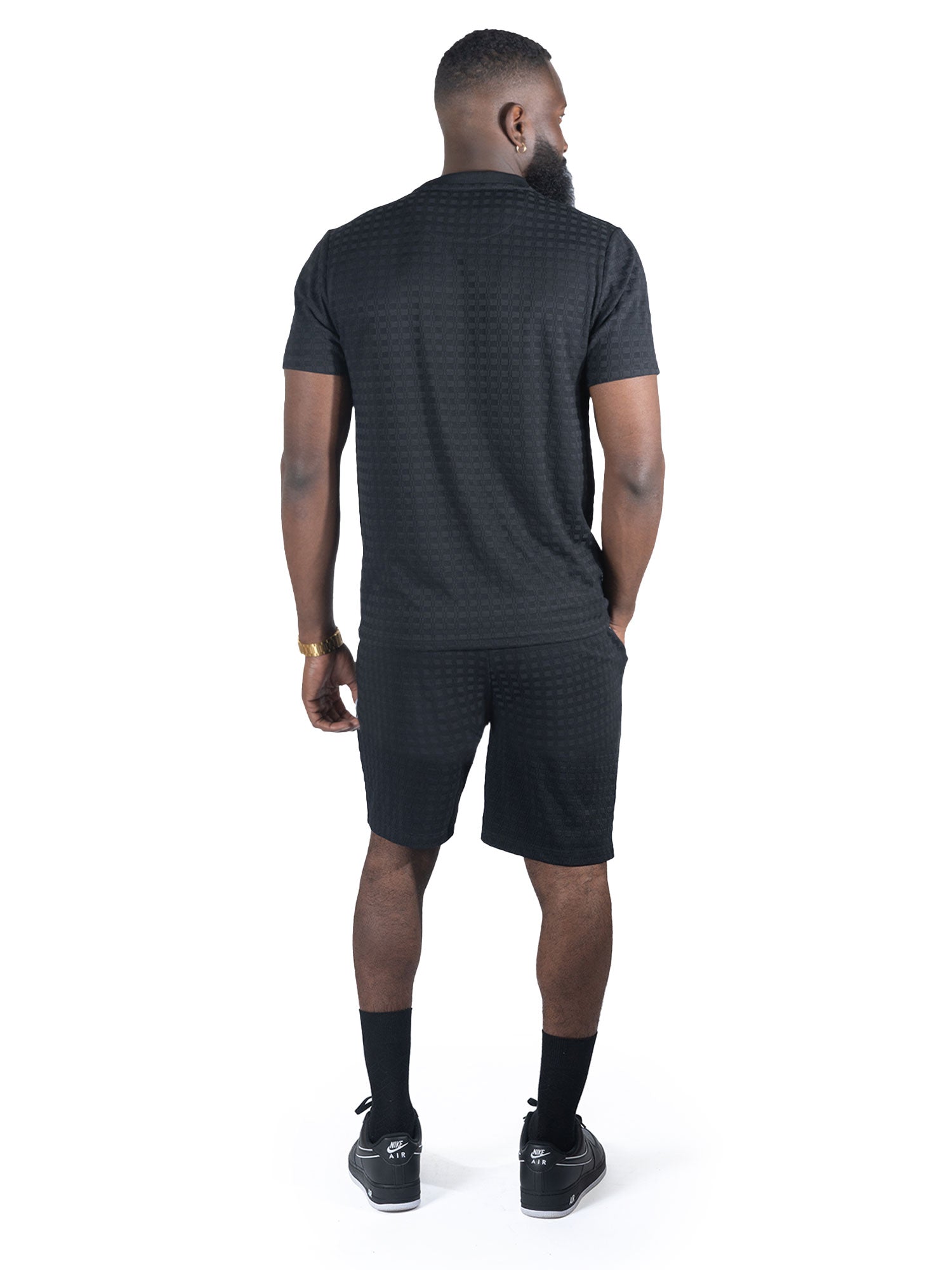 M121 Modena Knit Crewneck Tee - Black
