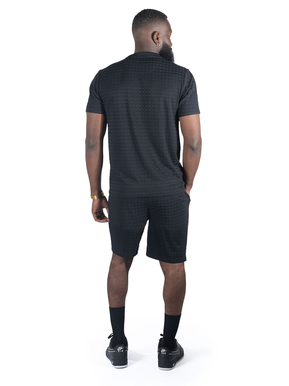 M121 Modena Knit Crewneck Tee - Black