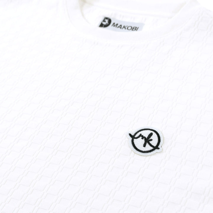 M121 Modena Knit Crewneck Tee - White