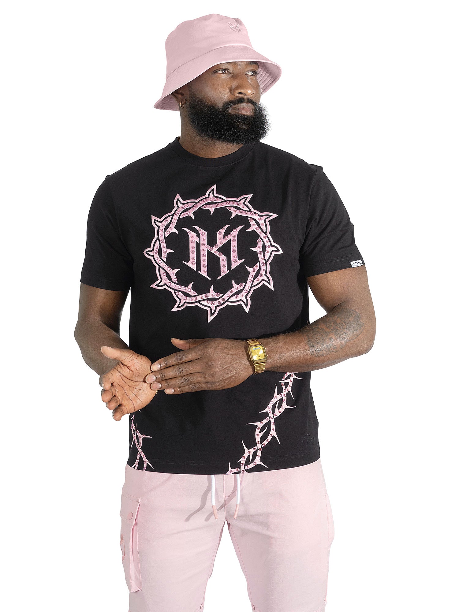 Jersey Shirt | M138 Prestige Tee - Black.Pink