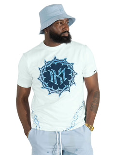 M138 Prestige Tee - White.Navy