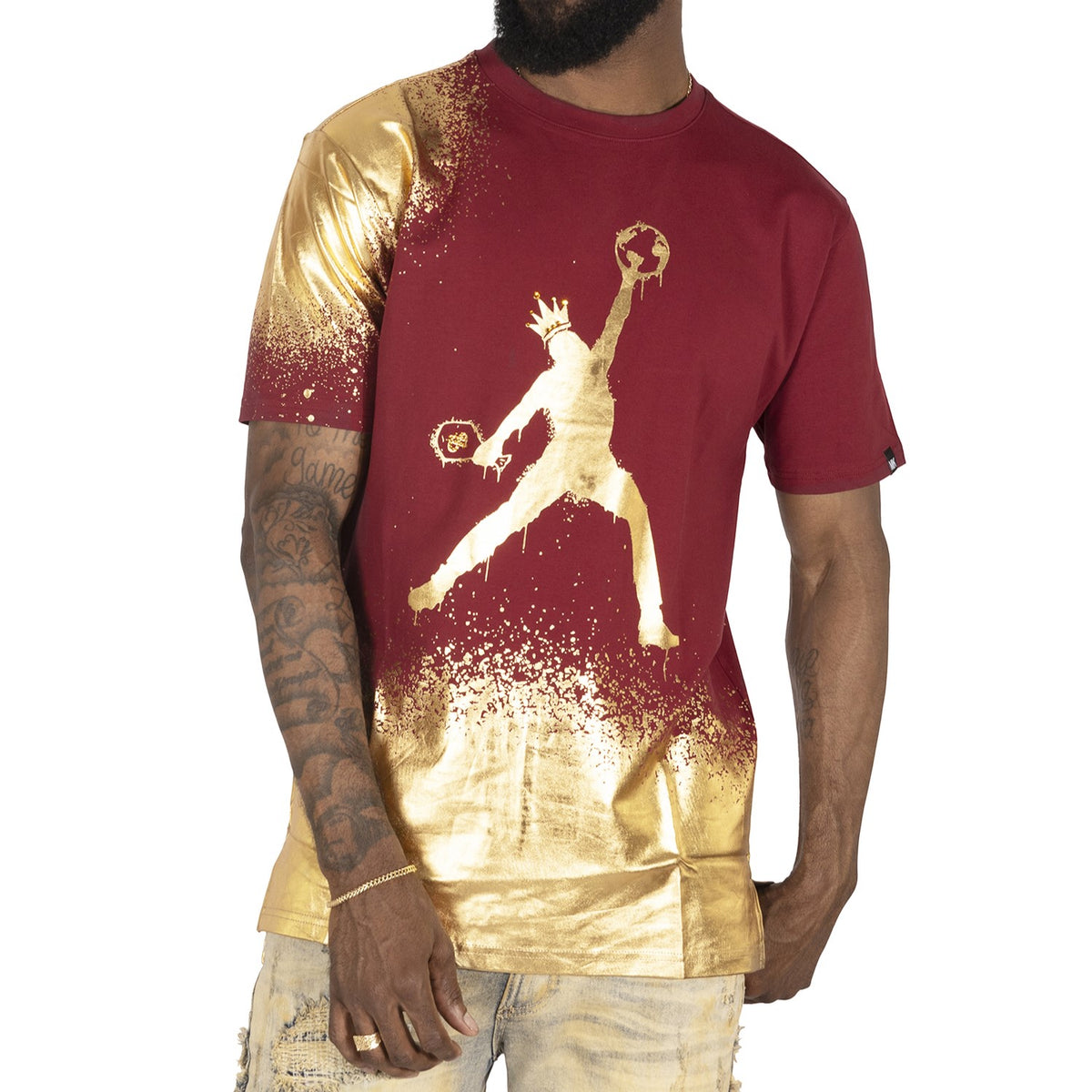 Makobi M148 Makobi Trapman Tee in Burgundy