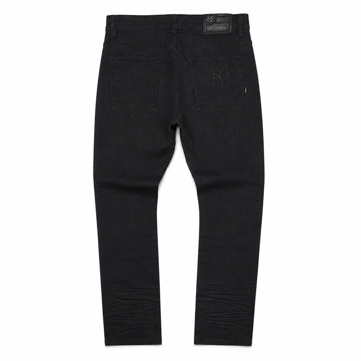M1926 - Makobi Core Jenim Biker Jeans - بورگوندی