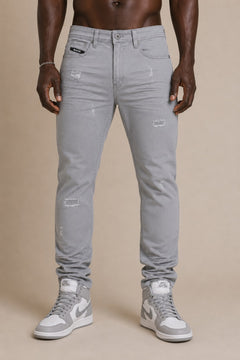 M1609 Mancini Twill Jeans - Gray