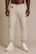 M1609 Mancini Twill Jeans - Khaki