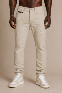 M1609 Mancini Twill Jeans - Khaki