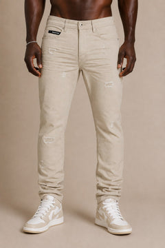 M1609 Mancini Twill Jeans - Khaki