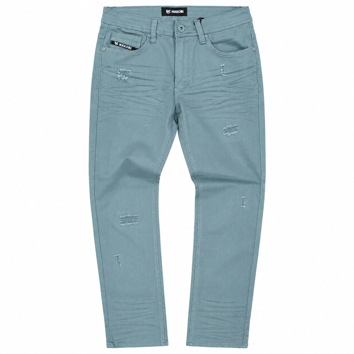 M1609 Mancini Twill Jeans - Teal