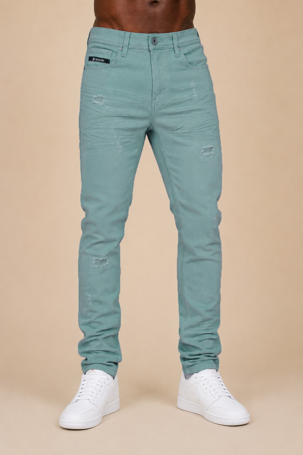 M1609 Manicini Twill Jeans - Teal