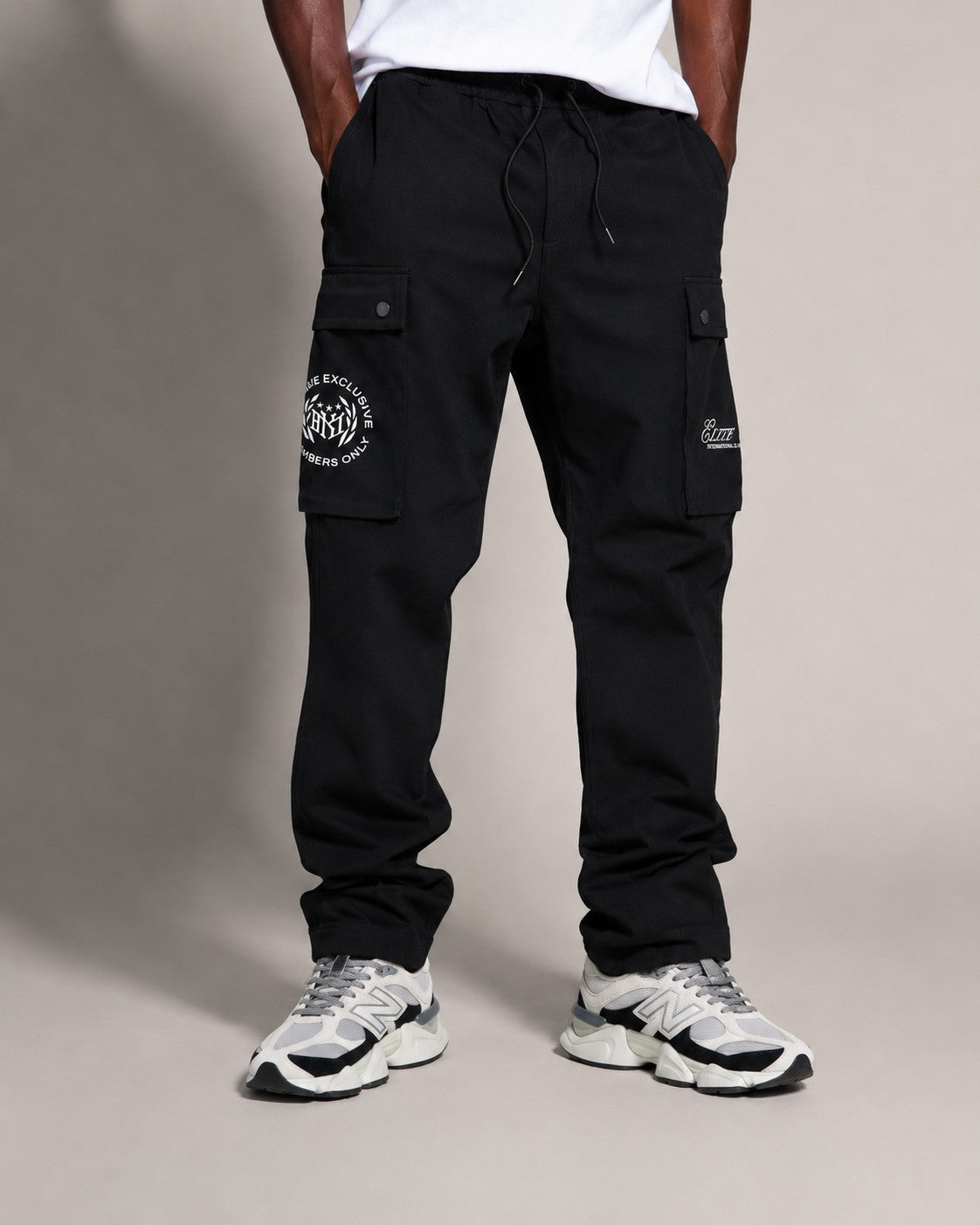 Elite Club Stacked Twill Pants - Black (Not Sold Separately - Add Elite Shirt)