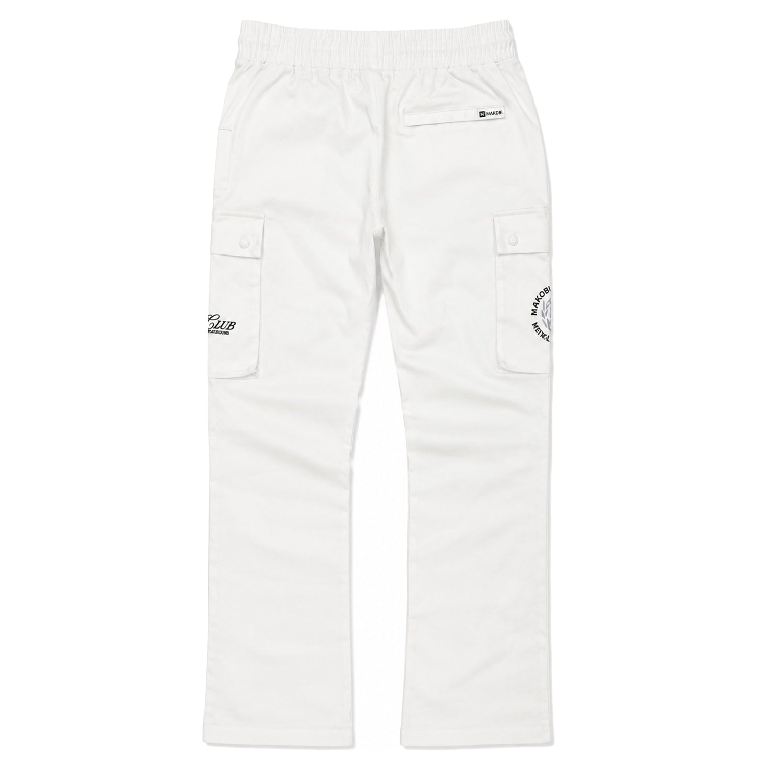 Elite Club Stacked Twill Pants - White (Not Sold Separately - Add Elite Shirt)