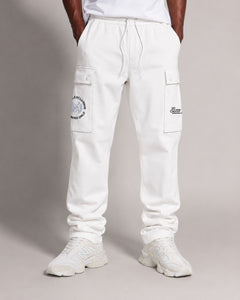 Elite Club Stacked Twill Pants - White (Not Sold Separately - Add Elite Shirt)