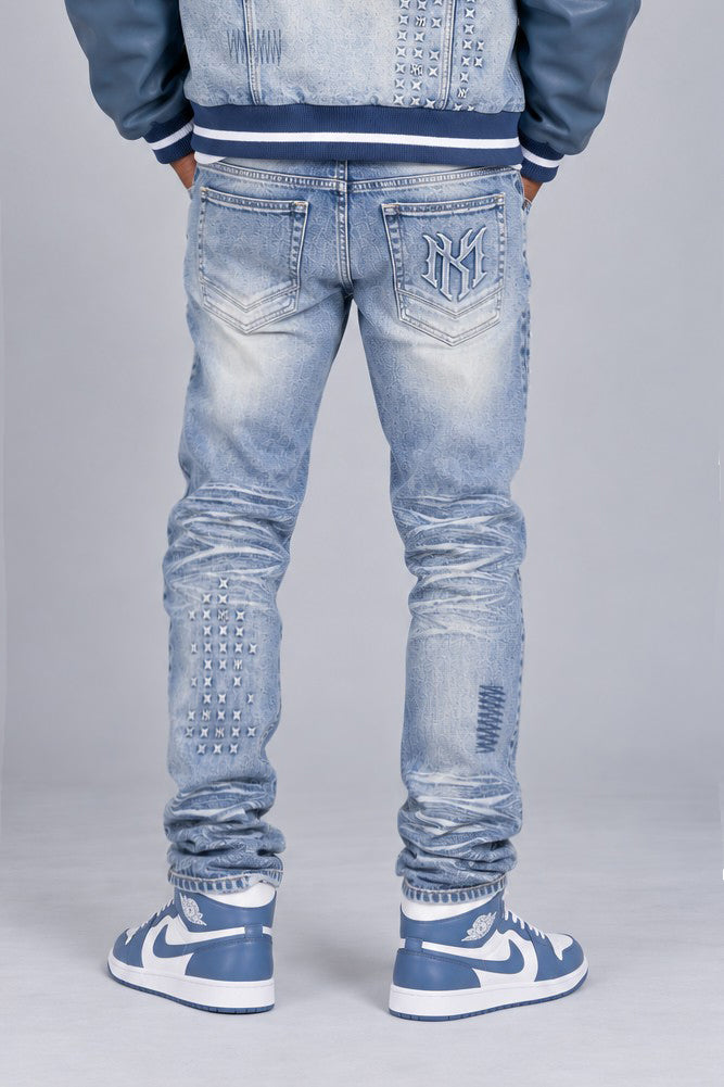 M1621 Porada Denim Jeans - Light Wash