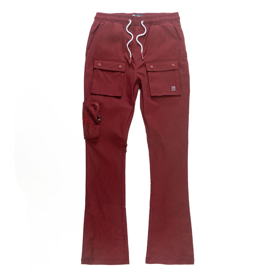 M1625 Sartoni Nylon Stacked Pants - Burgundy