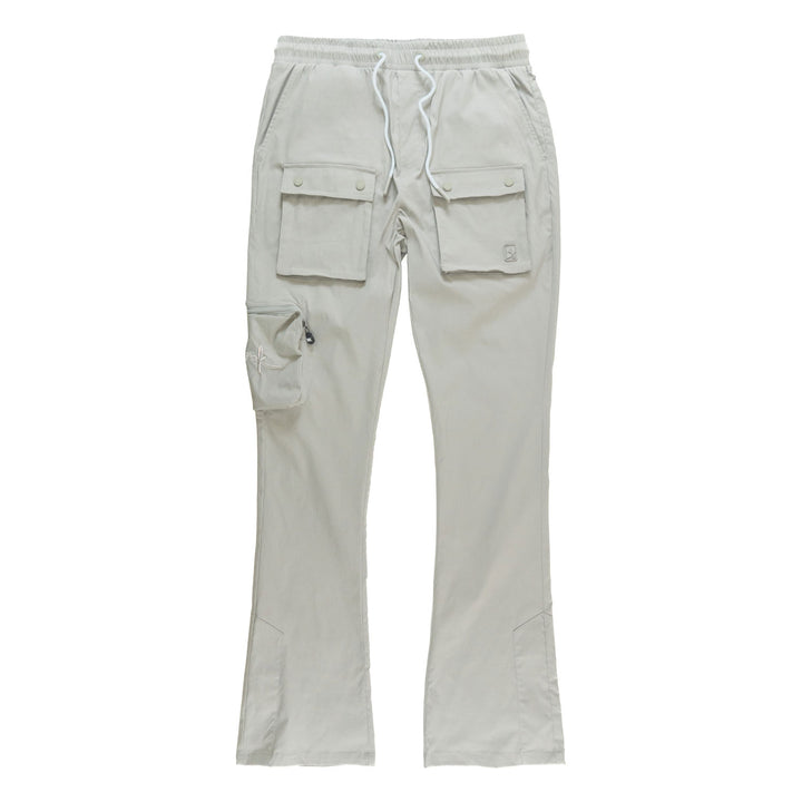 M1625 Sartoni Nylon Stacked Pants - Gray