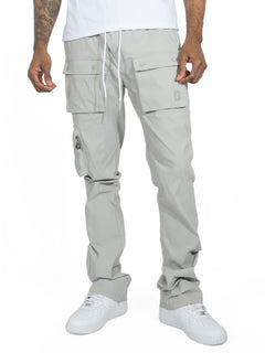 M1625 Sartoni Nylon Stacked Pants - Gray