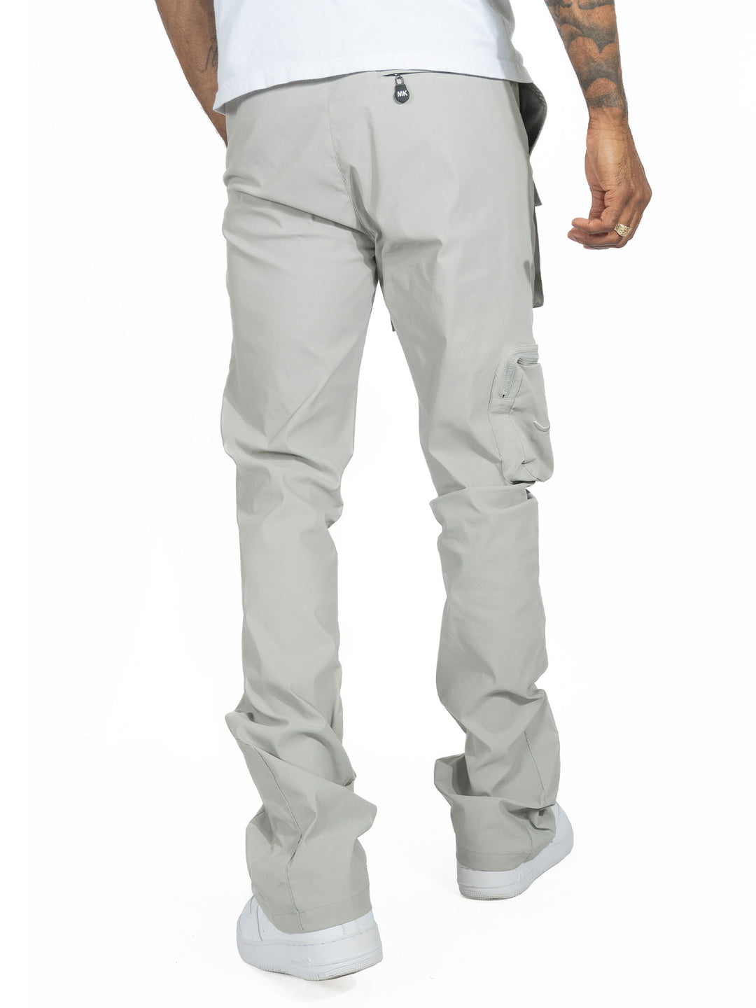 M1625 Sartoni Nylon Stacked Pants - Gray
