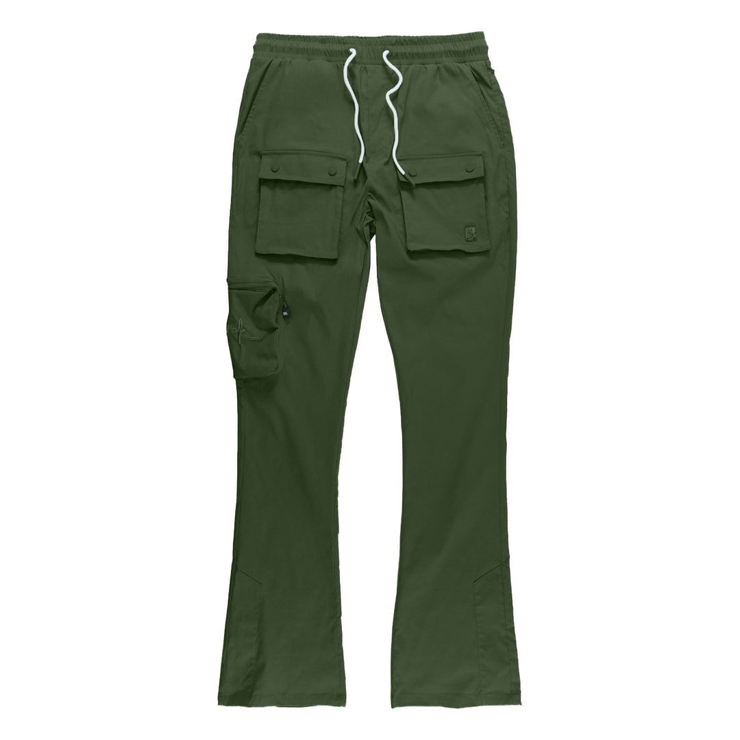 M1625 Sartoni Nylon Stacked Pants - Dark Olive