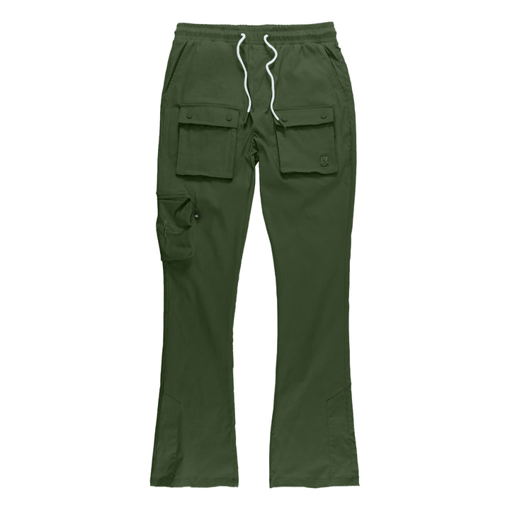 M1625 Sartoni Nylon Stacked Pants - Dark Olive