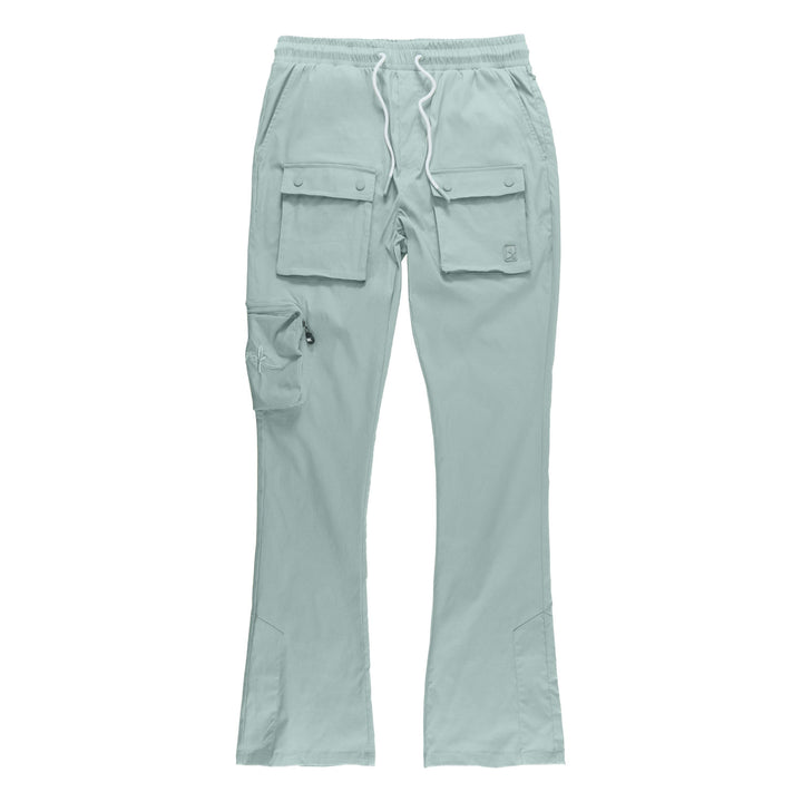 M1625 Sartoni Nylon Stacked Pants - Teal