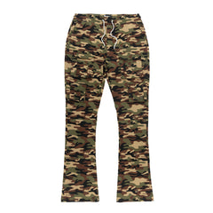 M1633 Colton 34" Stack Nylon/Spandex  Sweat Pants - Camo