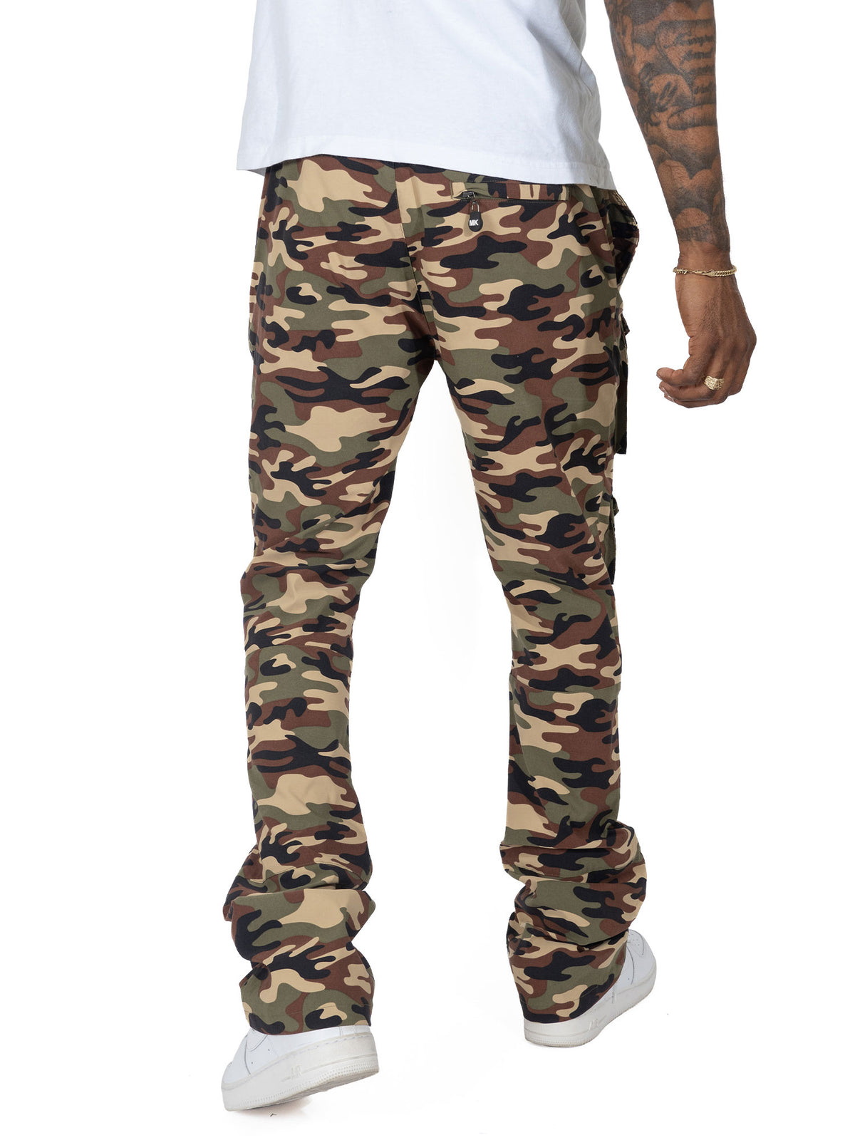 M1633 Colton 34" Stack Nylon/Spandex  Sweat Pants - Camo
