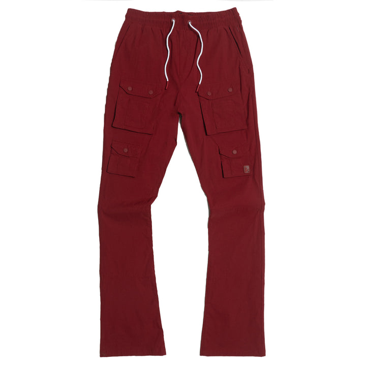 M1633 Colton 34” Stack Nylon/Spandex  Sweat Pants - Burgundy