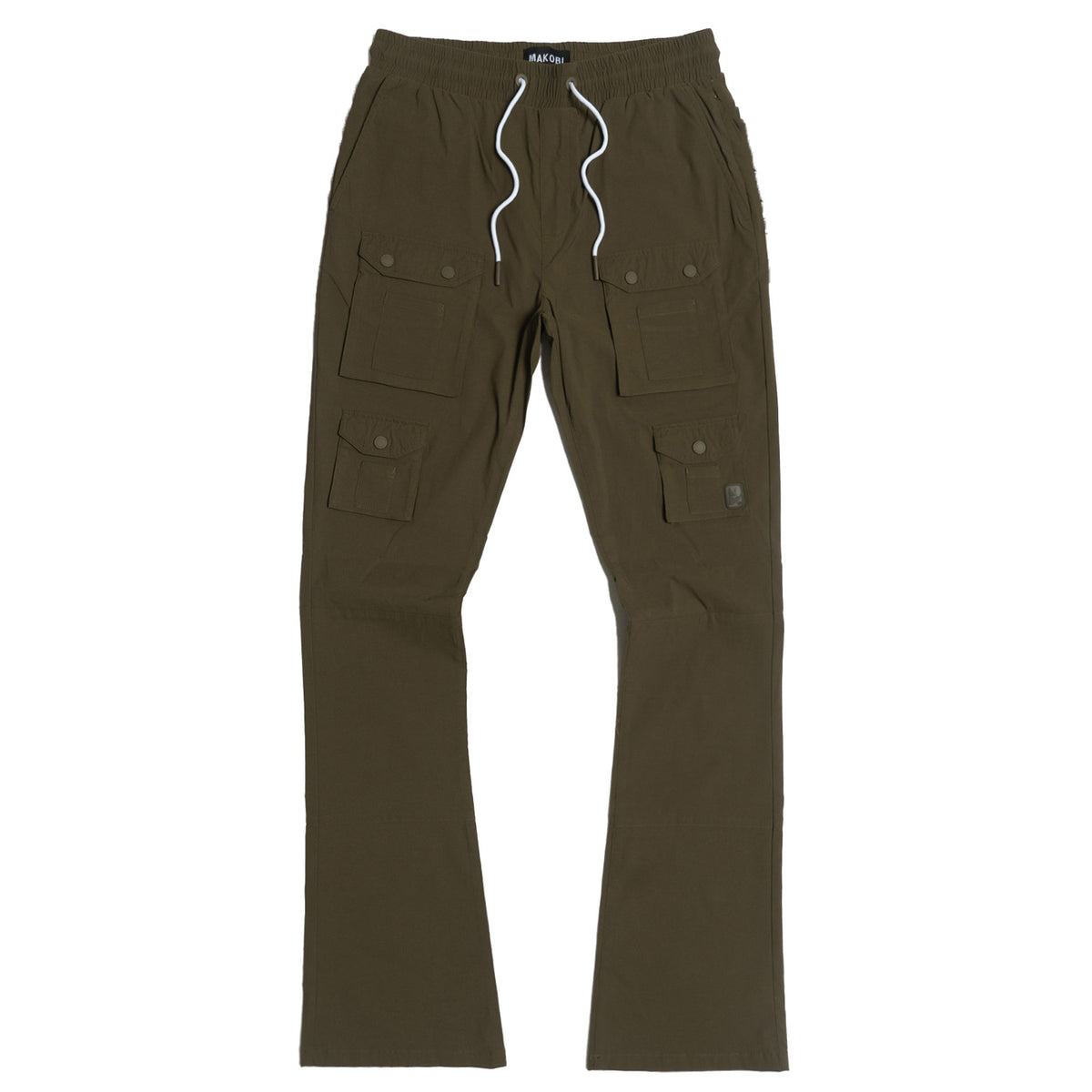 Makobi M1633 Colton 34" Stack Nylon/Spandex Sweat Pants in Dark Olive