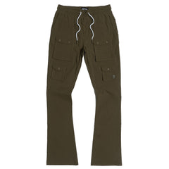 M1633 Colton 34" Stack Nylon/Spandex  Sweat Pants - Dark Olive
