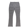 Makobi M1633 Colton 34" Stack Nylon/Spandex Sweat Pants in Dark Gray