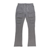 M1633 Colton 34” Stack Nylon/Spandex Sweat Pants - Dark Gray
