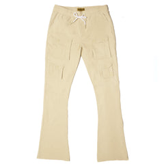 M1633 Colton 34" Stack Nylon/Spandex  Sweat Pants - Khaki