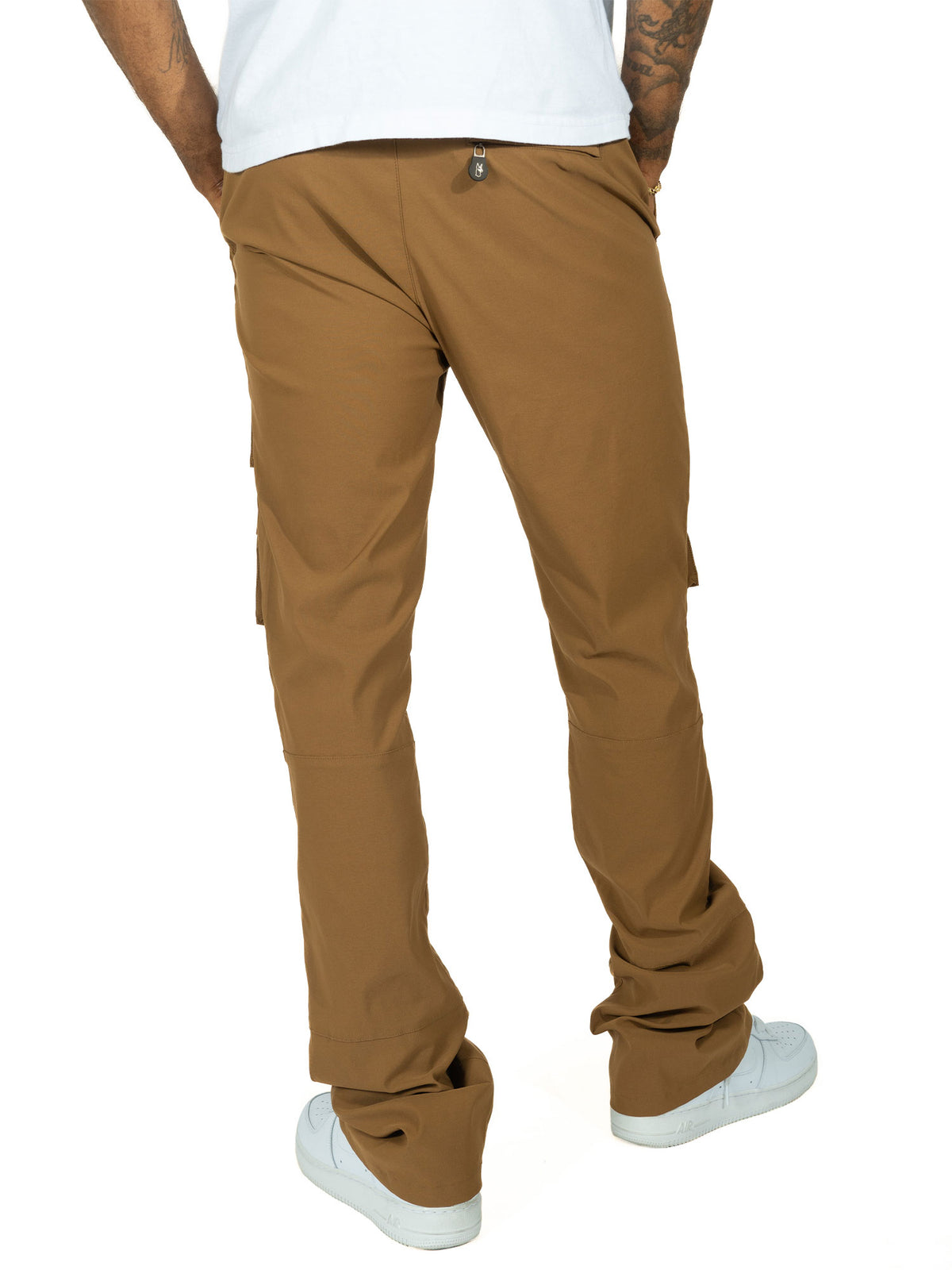 M1633 Colton 34" Stack Nylon/Spandex  Sweat Pants - Mocha