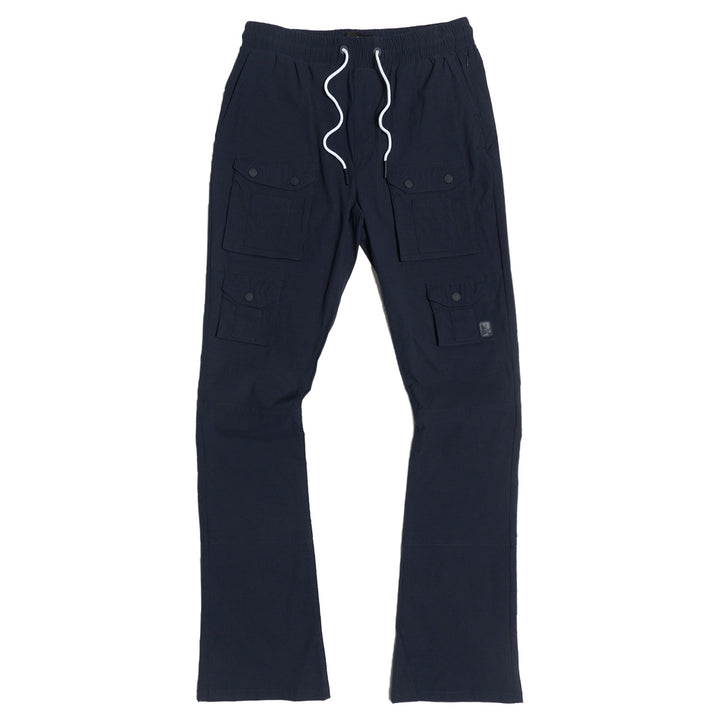 M1633 Colton 34” Stack Nylon/Spandex  Sweat Pants - Navy