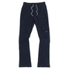 M1633 Colton 34” Stack Nylon/Spandex Sweat Pants - Navy